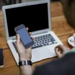 Image of laptop and phone