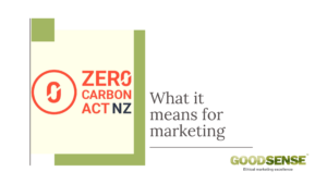 Zero carbon act for marketing
