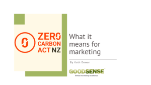 Zero carbon act for marketing