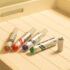 Coloured markers on a tray to illustrate GoodSense marketing strategy